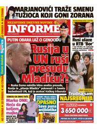 Informer - broj 1701, 24. nov 2017.