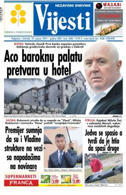 Vijesti - broj 5682, 23. jan 2014.