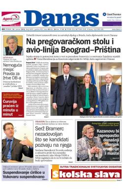 Danas - broj 6693, 26. jan 2016.