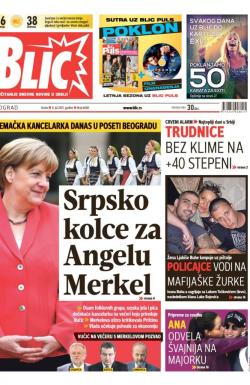 Blic - broj 6608, 8. jul 2015.