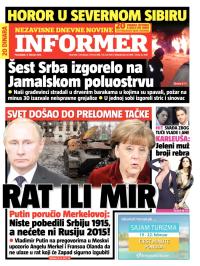 Informer - broj 843, 9. feb 2015.