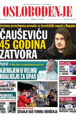 Oslobođenje - broj 24.081, 21. dec 2013.