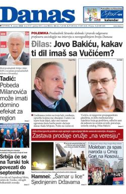 Danas - broj 8137, 9. jan 2020.