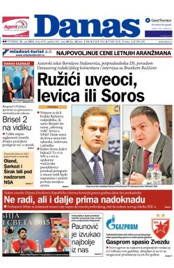 Danas - broj 6478, 25. jun 2015.