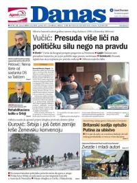 Danas - broj 6689, 22. jan 2016.