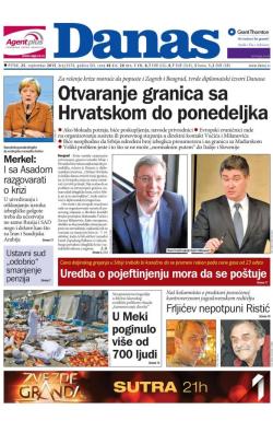 Danas - broj 6570, 25. sep 2015.