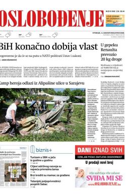 Oslobođenje - broj 26110, 6. avg 2019.