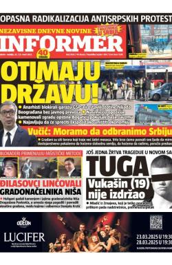 Informer - broj 3935, 22. mar 2025.