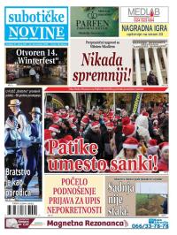 Nove Subotičke novine - broj 452, 12. dec 2025.