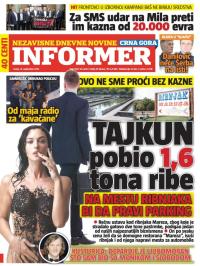 Informer CG - broj 1333, 14. sep 2016.