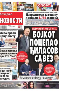 Večernje novosti - broj 3508, 8. feb 2020.