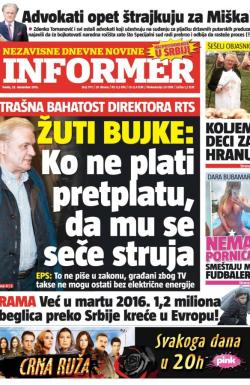 Informer - broj 1111, 23. dec 2015.
