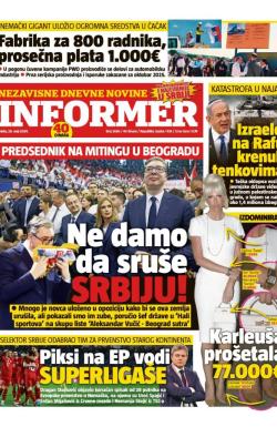 Informer - broj 3686, 29. maj 2024.