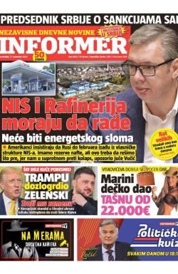 Informer - broj 4136, 17. nov 2025.