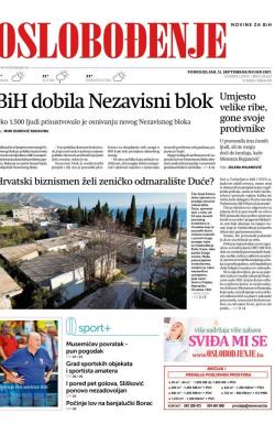 Oslobođenje - broj 25429, 11. sep 2017.