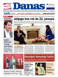 Danas - broj 5951, 14. jan 2014.