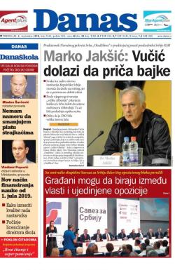 Danas - broj 7644, 3. sep 2018.