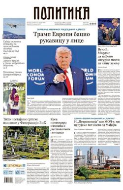 Politika - broj 40275, 22. jan 2026.