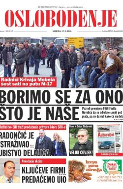 Oslobođenje - broj 24.869, 17. feb 2016.