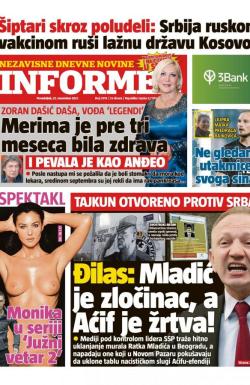 Informer - broj 2918, 22. nov 2021.