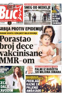 Blic - broj 7456, 15. nov 2017.