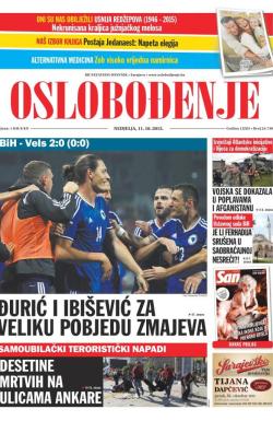 Oslobođenje - broj 24.740, 11. okt 2015.