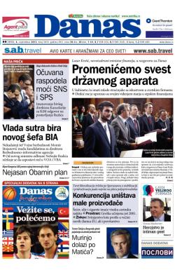Danas - broj 5819, 4. sep 2013.
