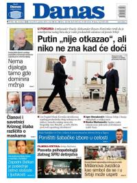 Danas - broj 8418, 16. okt 2020.