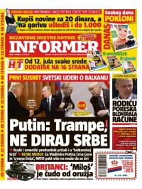 Informer - broj 1582, 8. jul 2017.