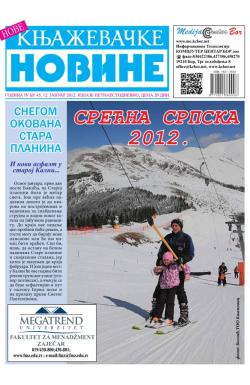 Nove knjaževačke novine - broj 45, 12. jan 2012.