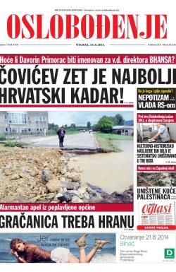 Oslobođenje - broj 24.322, 19. avg 2014.