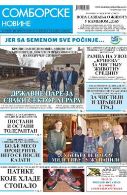 Somborske novine - broj 3413, 22. nov 2019.