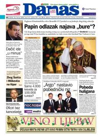 Danas - broj 5615, 12. feb 2013.