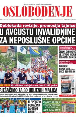 Oslobođenje - broj 24.281, 9. jul 2014.