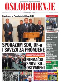 Oslobođenje - broj 24.405, 10. nov 2014.