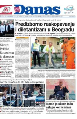 Danas - broj 7263, 18. avg 2017.