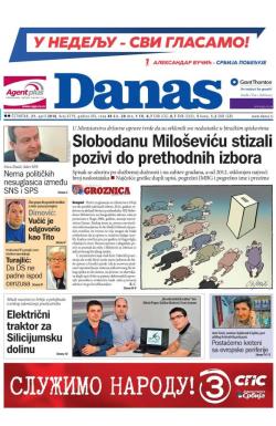 Danas - broj 6779, 21. apr 2016.