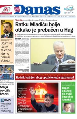 Danas - broj 7280, 4. sep 2017.