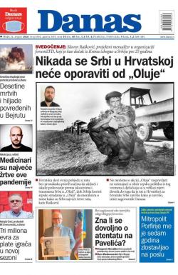 Danas - broj 8346, 5. avg 2020.
