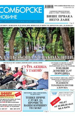 Somborske novine - broj 3639, 22. mar 2024.