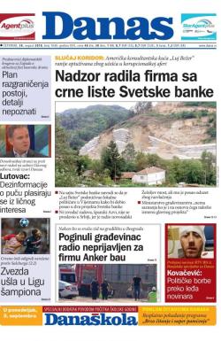 Danas - broj 7640, 30. avg 2018.