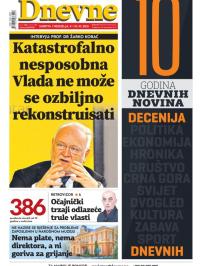 Dnevne novine - broj 3119, 9. okt 2021.