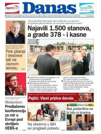 Danas - broj 7680, 9. okt 2018.