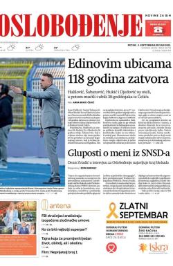 Oslobođenje - broj 26778, 3. sep 2021.
