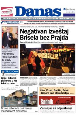 Danas - broj 6203, 23. sep 2014.