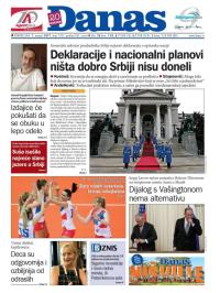 Danas - broj 7252, 7. avg 2017.