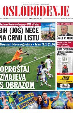 Oslobođenje - broj 24.268, 26. jun 2014.