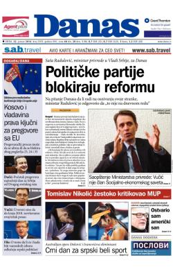 Danas - broj 5959, 22. jan 2014.
