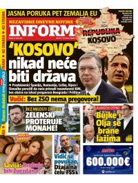 Informer - broj 3317, 14. mar 2023.