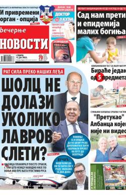 Večernje novosti - broj 4328, 4. jun 2022.